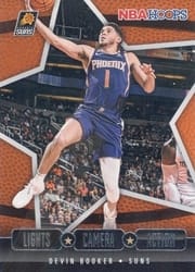 2020-21 Hoops Lights Camera Action Devin Booker #7 card