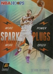 2020-21 Hoops Spark Plugs Devin Booker #12 card