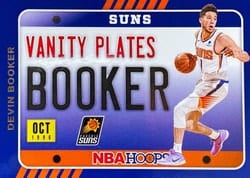 2020-21 Hoops Vanity Plates Devin Booker #15 card