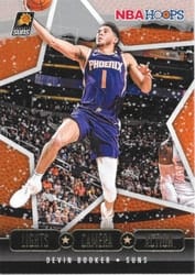2020-21 Hoops Winter Lights Camera Action Devin Booker #7 card