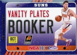 2020-21 Hoops Winter Vanity Plates Devin Booker #15 card