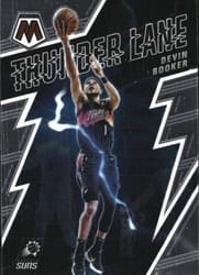 2021-22 Panini Mosaic Thunder Lane Devin Booker #18 card