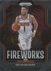 2022-23 Panini Prizm Fireworks Devin Booker #6 card