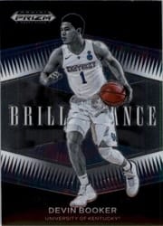 2022 Panini Prizm Draft Picks Brilliance Devin Booker #BR-DB card