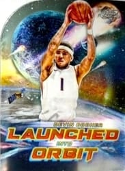 2023-24 Topps Chrome Cosmic Launched Into Orbit Devin Booker #LIO-18 card