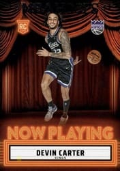 2024-25 Hoops Now Playing Devin Carter #30 card