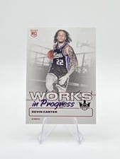 2024-25 Panini Court Kings Works in Progress Devin Carter #11 card