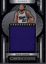 2024-25 Panini Obsidian Unbreakable Memorabilia Devin Carter #UM-DVN card