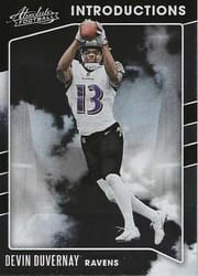 2020 Panini Absolute Introductions Devin Duvernay #13 card