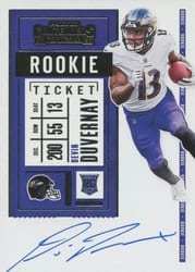 2020 Panini Contenders Base Set Devin Duvernay #132 card