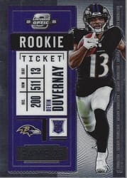 2020 Panini Contenders Optic Base Set Devin Duvernay #72 card