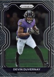 2020 Panini Prizm Base Set Devin Duvernay #380 card