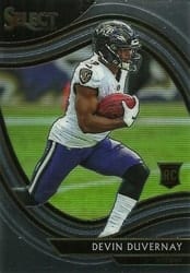 2020 Panini Select Base Set Devin Duvernay #377 card