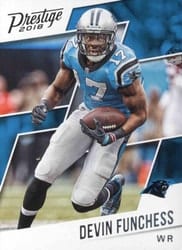 2018 Panini Prestige Base Set Devin Funchess #73 card