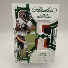 2024 Panini Flawless Career Milestones Devin Hester #10 card