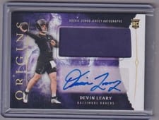 2024 Panini Origins Rookie Jumbo Jersey Autographs Devin Leary #RJA-DLE card