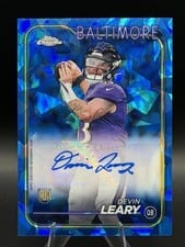 2024 Topps Chrome Sapphire Edition Rookies Autographs Sapphire Devin Leary #RA-DLE card