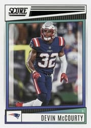 2022 Score Base Set Devin McCourty #287 card