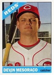 2015 Topps Heritage Base Set Devin Mesoraco #208 card