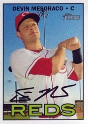 2016 Topps Heritage Base Set Devin Mesoraco #601 card