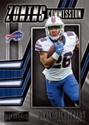 2019 Panini Playbook Zoning Commission Devin Singletary #25 card