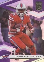 2020 Donruss Elite Base Set Devin Singletary #10 card