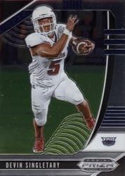 2020 Panini Prizm Draft Picks Base Set Devin Singletary #36 card