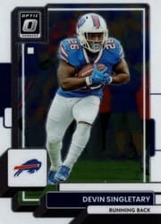 2022 Donruss Optic Base Set Devin Singletary #21 card