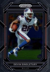 2022 Panini Prizm Base Set Devin Singletary #30 card