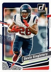 2023 Donruss Base Set Devin Singletary #119 card