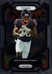 2023 Panini Prizm Base Set Devin Singletary #119 card