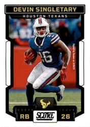 2023 Score Base Set Devin Singletary #270 card