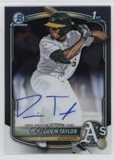 2025 Bowman Draft Chrome Prospect Autographs Devin Taylor #CPA-DT card