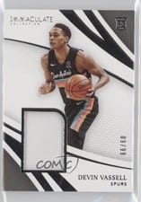 2020-21 Panini Immaculate Collection Remarkable Rookie Jerseys Devin Vassell #RRJ-DVV card