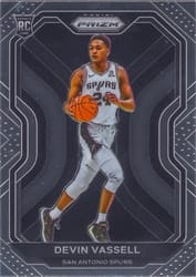 2020-21 Panini Prizm Base Set Devin Vassell #252 card