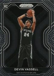 2020-21 Panini Prizm Base Set Devin Vassell #252 card
