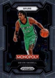 2023-24 Panini Prizm Monopoly Base Set Devin Vassell #80 card