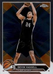2023-24 Topps Chrome Base Set Devin Vassell #152 card