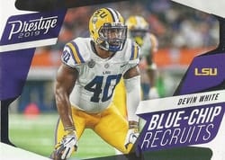 2019 Panini Prestige Blue Chip Recruits Devin White #BC-DW card