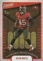 2021 Panini Prestige Franchise Favorites Devin White #FF-4 card