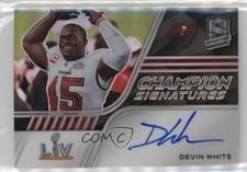 2022 Panini Spectra Champion Signatures Devin White #CS-DW card