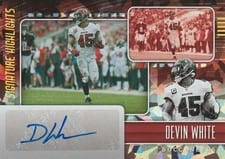 2024 Panini Mosaic Signatures Highlights Devin White #SH74 card