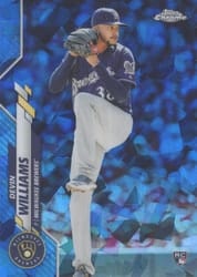 2020 Topps Chrome Update Sapphire Edition Base Set Devin Williams #U-113 card