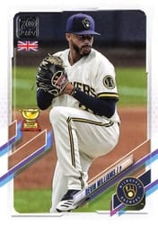 2021 Topps UK Edition Base Set Devin Williams #205 card
