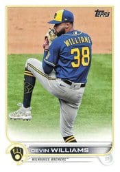 2022 Topps Base Set Devin Williams #26 card