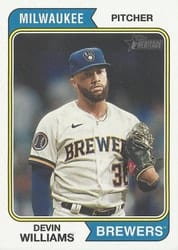 2023 Topps Heritage Base Set Devin Williams #656 card