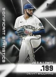 2023 Topps Significant Statistics Devin Williams #SS-11 card
