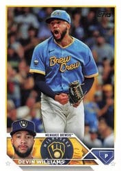 2023 Topps Update Base Set Devin Williams #US91 card
