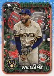 2024 Topps Holiday Base Set Devin Williams #H129 card