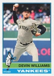 2025 Topps Heritage Base Set Devin Williams #376 card